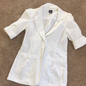 WHITE UNIFORM JACKET BARCO WOMENS SIZE XS
